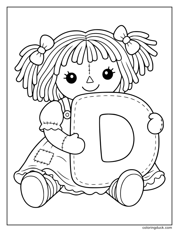 Ragdoll smiling while hugging a huge fluffy cushion shaped like the letter D.