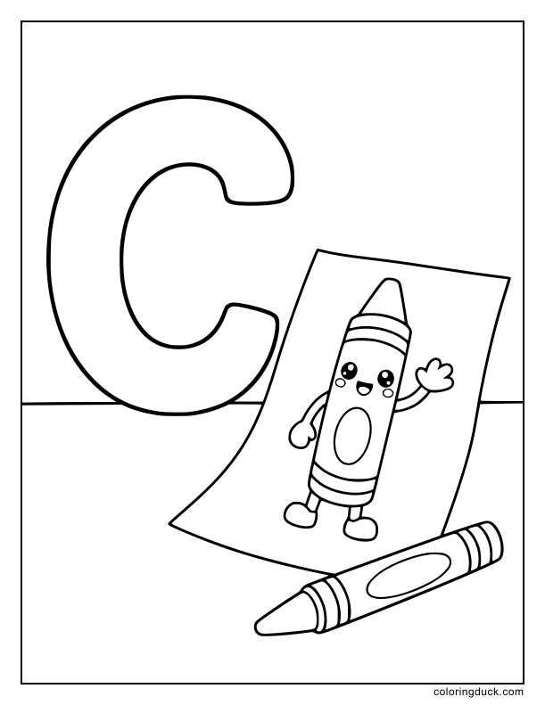 Creative crayon sketching a line on a blank piece of paper.