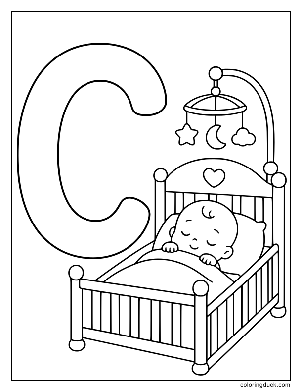 Peaceful baby crib rocking gently beneath a beautiful hanging mobile.