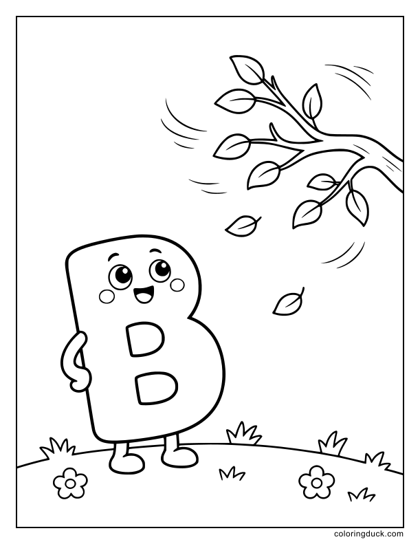 Wooden limb with a few leaves moving gently over an alphabet form.